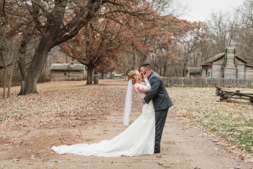 Miranda & Zachary Tallula, IL The Homestead Romantic Rustic Winter